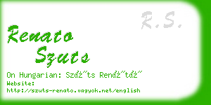 renato szuts business card